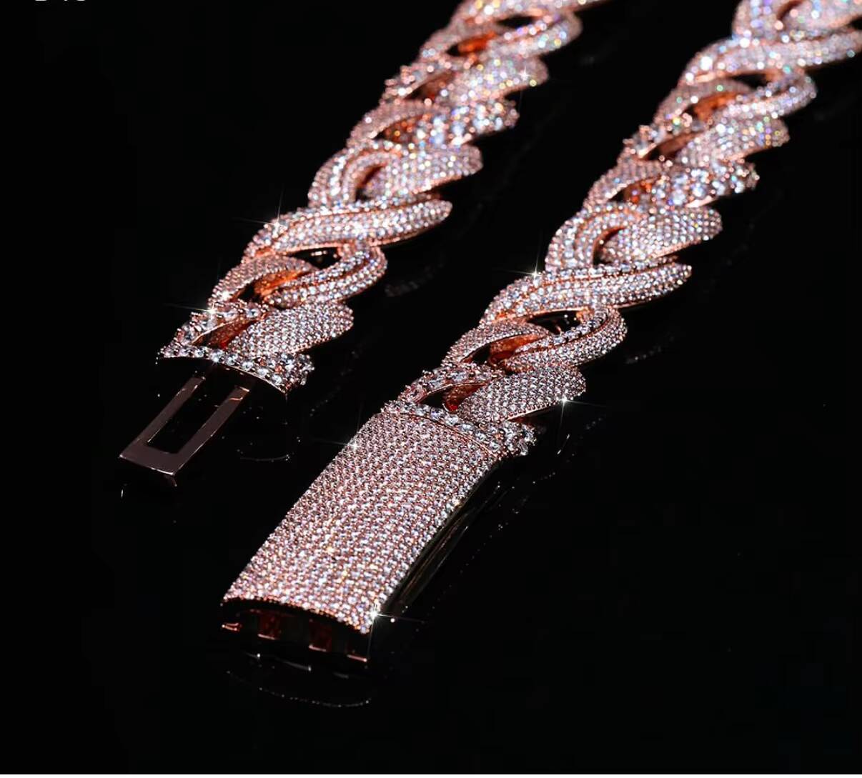9K24K Yellow Gold Cuban Chain Lab Grown Diamonds Platinum22K Options IGI Certified Hip Hop Jewelry for Men for Weddings