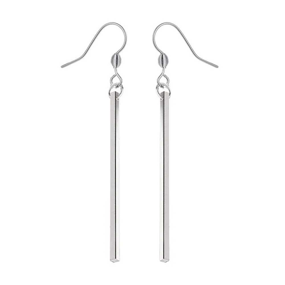 Korean Womens Long Earring Female Gold Color Stainless Steel Geometry Charm Pendent Dangle Drop Earrings For Women Jewelry 2025 J251021