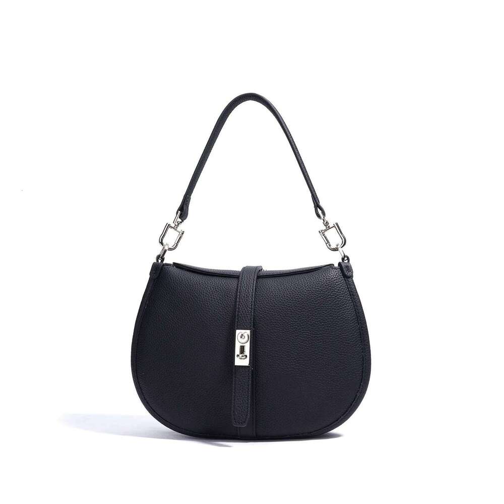 Genuine Leather Underarm Summer New Niche Top Layer Cowhide Commuter Saddle Fashion Ladies Hand-Held Shouder Bag Suotong1021