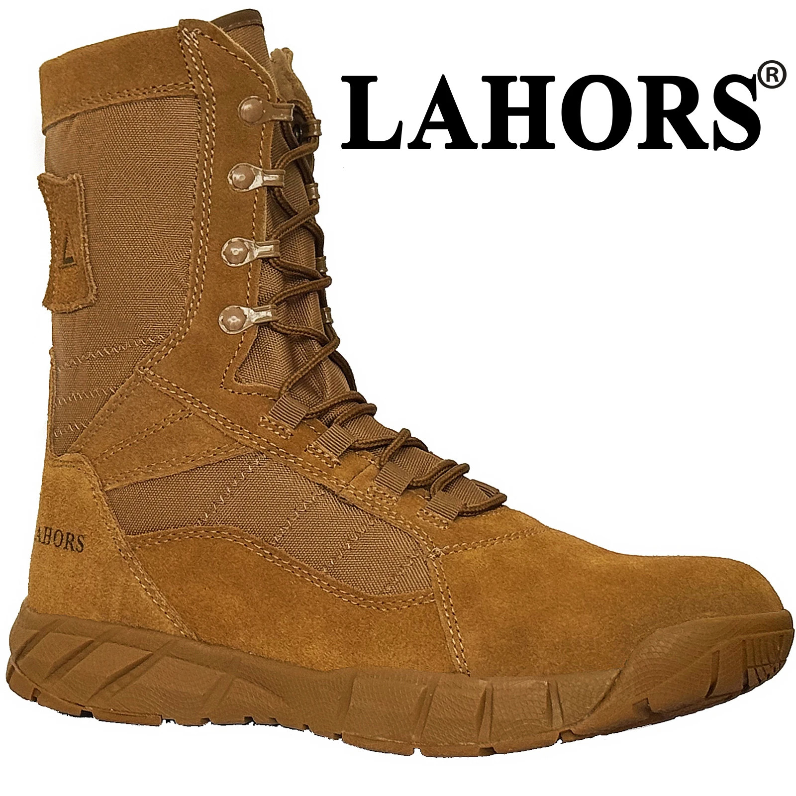 LAHORS Leather Lightweight Man Tactical Boots Combat Boots AntiCollision Lace Up Waterproof Outdoor Hiking Breathable Shoe251020