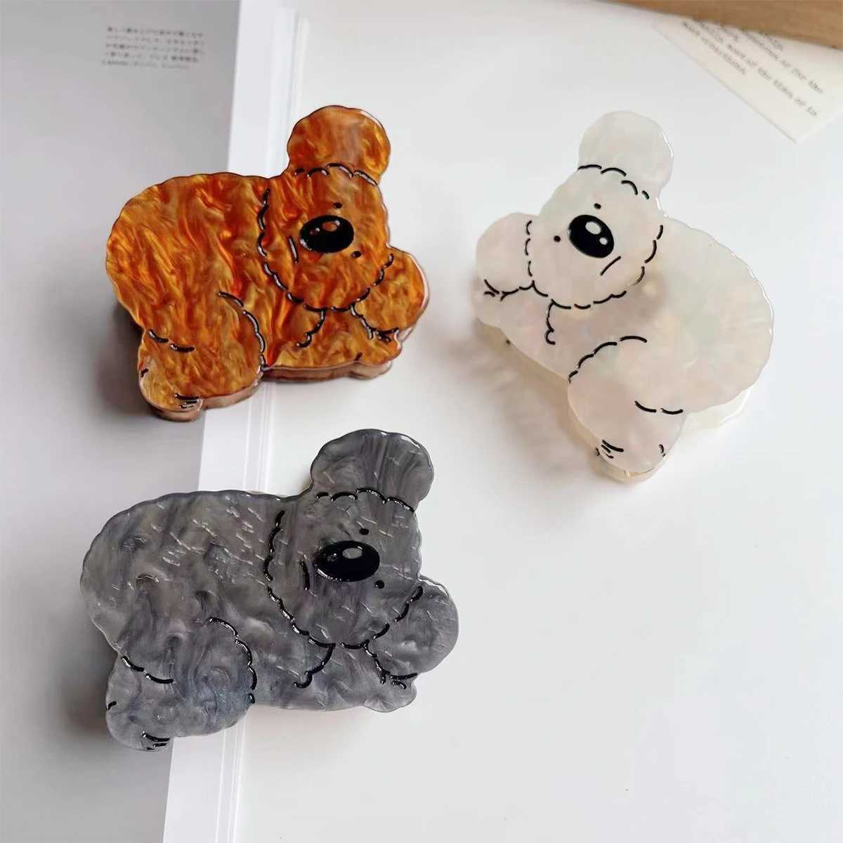 1pc Koala Womens Cute hair clip Fun Animal acetate hair clip Nonslip hair clip for thick hair Womens hair accessoriesW254021