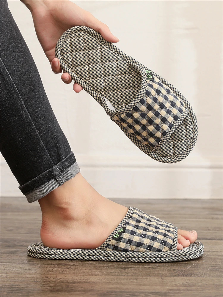 Pure Cotton Soft Bot ex Home Quiet Cloth Art Home Floor Slippers Simple id Indoor Home Floor Slippers 251021