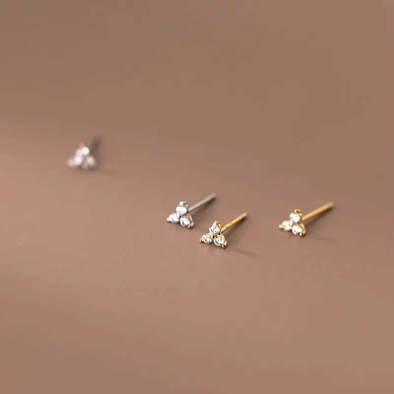 Fashion Mini Inlaid Crystal Stud Earrings for Women Gold Silver Color Sweet Wild Earring Jewelry AccESSories Gifts J251021