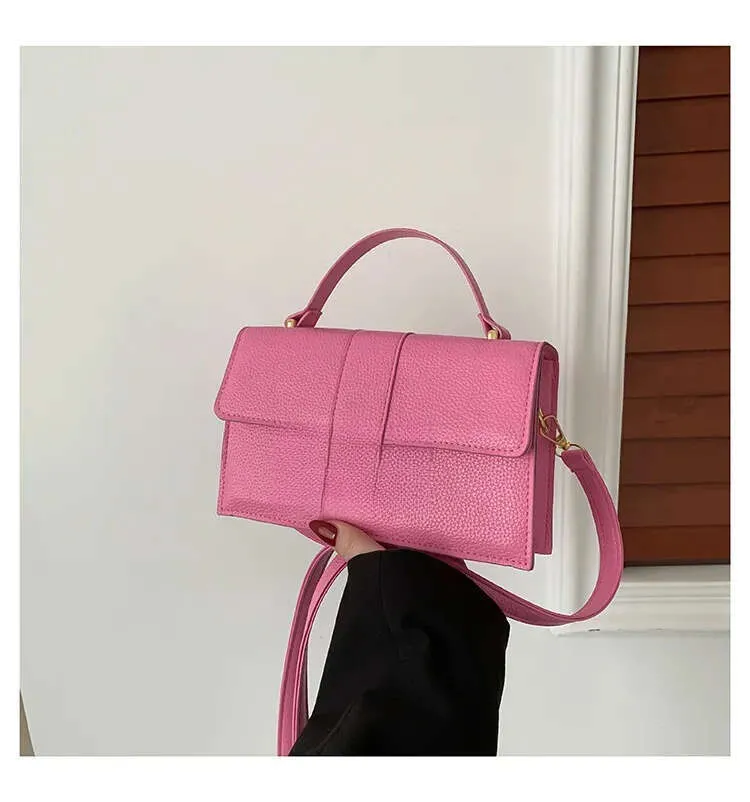 Popular texture women's New armpit small square H buckle single shoulder crossbody bag designer bag