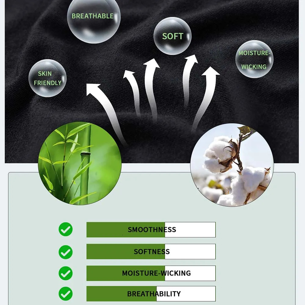 8Pack Boxers Man Bamboo Fiber Mens panties Sexy Long Boxer Briefs Breathable and Soft Underwear for Men Plus Size SXXL i251021