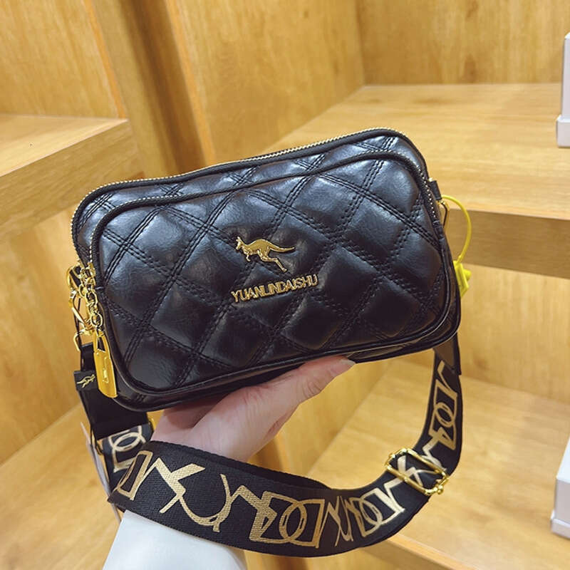 Women Handbag Large Capacity Handbag Xiaoxiangfeng Lingge Women S New Trendy And Fashionable Casual Crossbody Versatile Three Layer Phone B