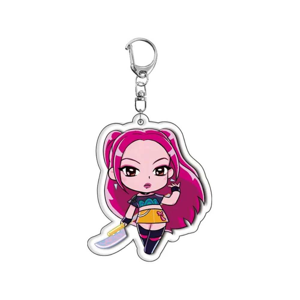 10Pcs Demon Hunters Keychains for Kids Birthday Party Decoration Gift Bag Fillers Stuffer School Carnival Reward Party Supplies J251121