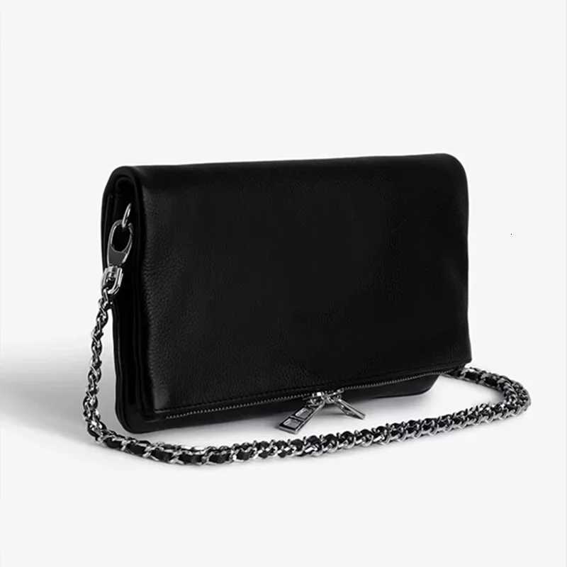2025 New Fashionable Women Crossbody Bag Black Retro Zadigent Wing Bag Casual Outdoor Ladies Envelope Bag Z251018