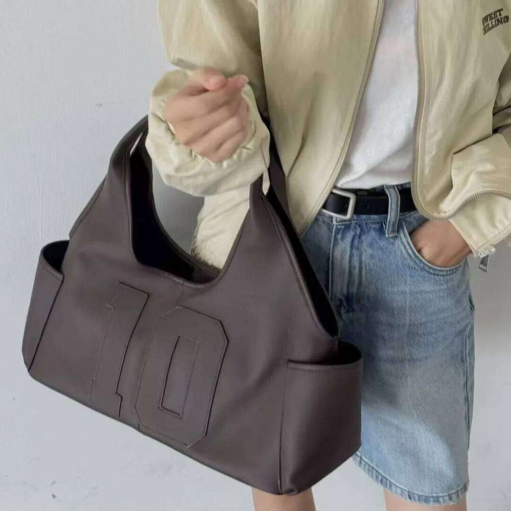 Top Cowhide Women's Handbag New Niche Design 10 Suede Large Capacity Vintage Fashionable One-Shoulder Tote Bag Suotong1021