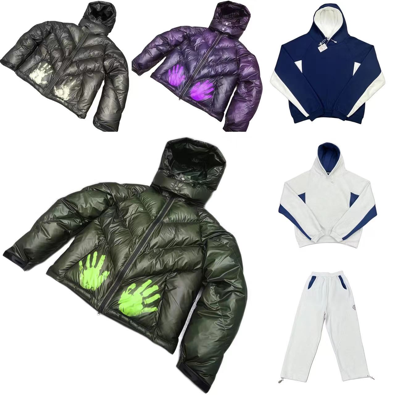 designer Mertra puffer jacket Men woman hoodie Sweatpants Sweatshirt hoodie tracksuit Temperature sensitive color changing winter jacket us size