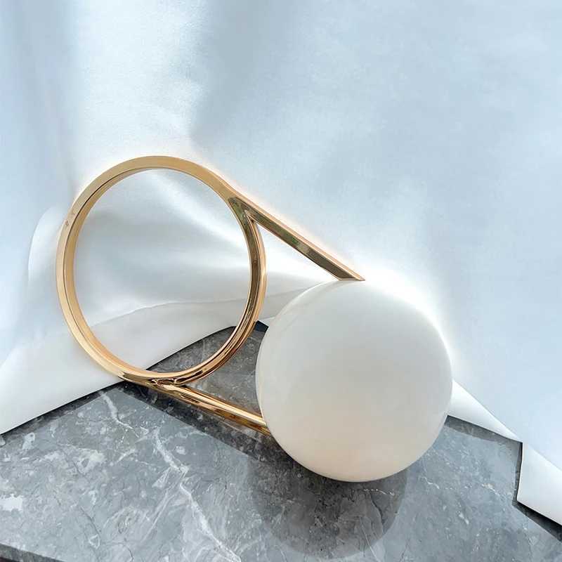 Brand Evening Bag With Ball Handle Mini Pvc Luxury Shoulder Bag Electroplated Bowling Purse Women Round Ball Handbag Armpit BagXJ251021