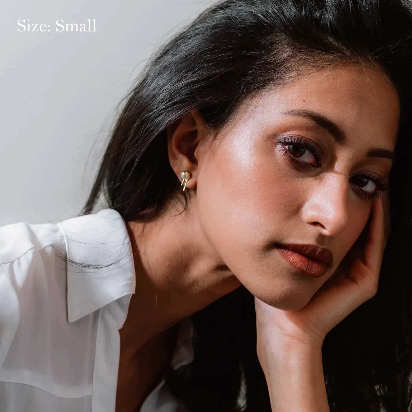 Irregular Molten Droplets Pearl Stud Earrings Stainless Steel Metal Waterdrop Earring Unusual Jewelry for Women J251021