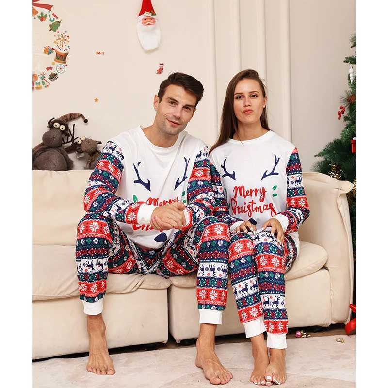 2026 New Christmas Family Matching Pajamas Outfits Adult Kid Clothes Set Baby Rompers Casual Sleepwear Xmas Family Look Pyjamas L25102142U3