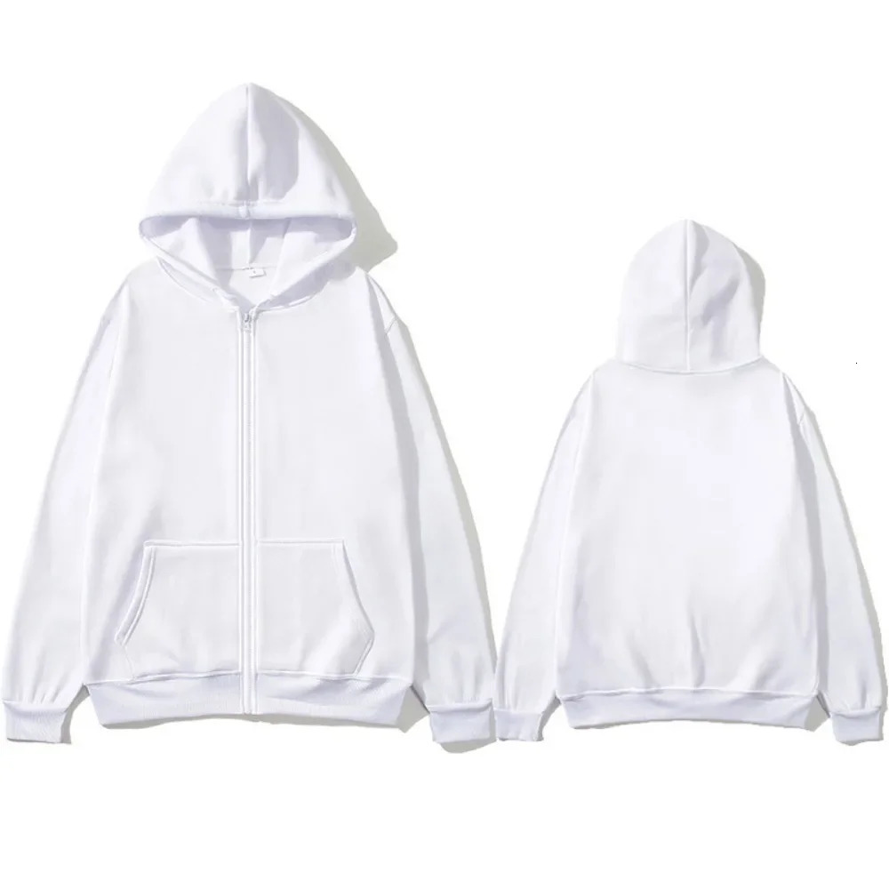 Casual Fashion Solid Color Zipper Hip Hop Sportswear Mens and Womens Edition Publication Hoodie Promotion Streetwear 251017