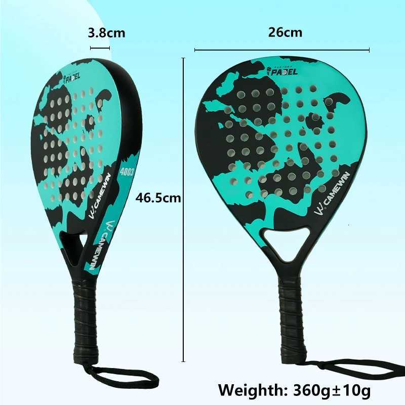 Lightweight Carbon Fiber Cage Padel Racket Tennis Racquet Sports Equipment Fitness And Health Good Elasticity High Quality W251021