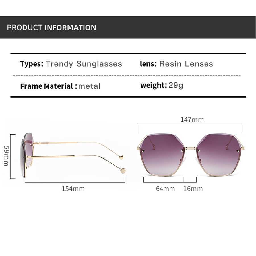 Brand Design 2025 Fashion New Polygonal Metal Sunglasses Retro Ladies Glasses Classic Trend Luxury Driving Travel Eyewear J251114