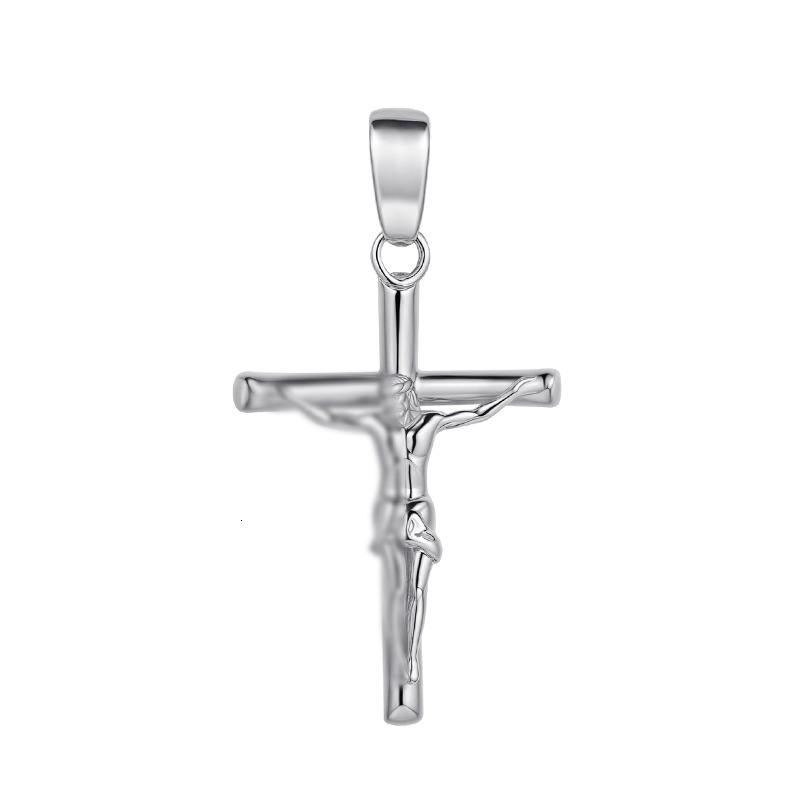 Necklace Gold Plated Non-Fading Personalized High-End Cross Pendant for Men