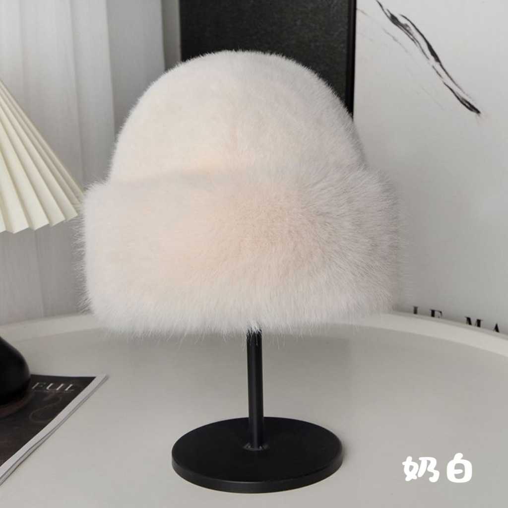 Womens Winter New Plush Hat Outdoor Thickened Warm Plush Hat Slimming Hat H251020