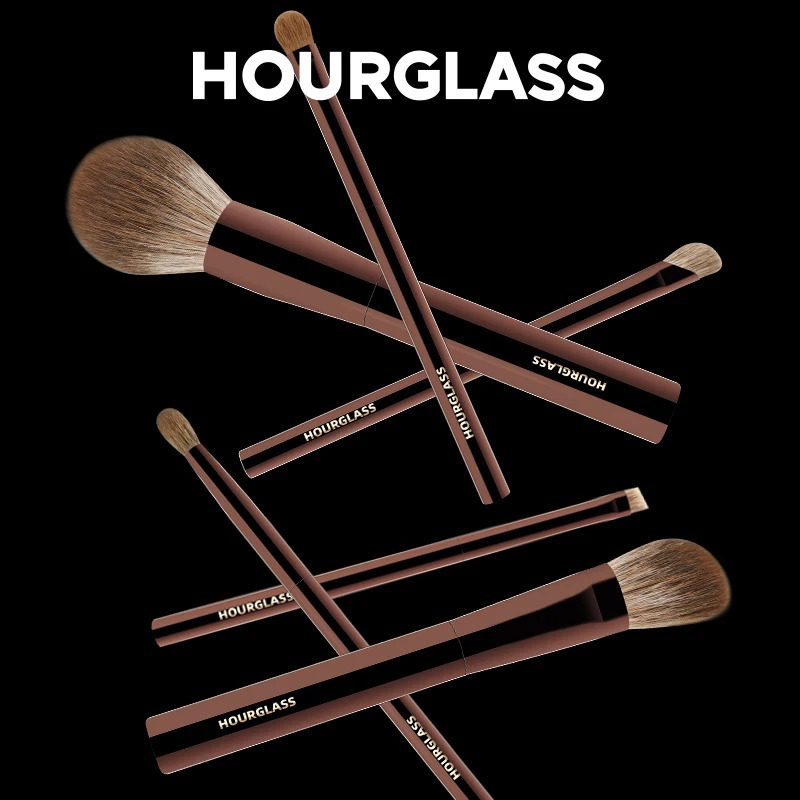 Hourglass Makeup Brush Set 10 Soft and Convenient Eyeshadow Concealer Stucco Grooming Face Makeup Brushes 251015