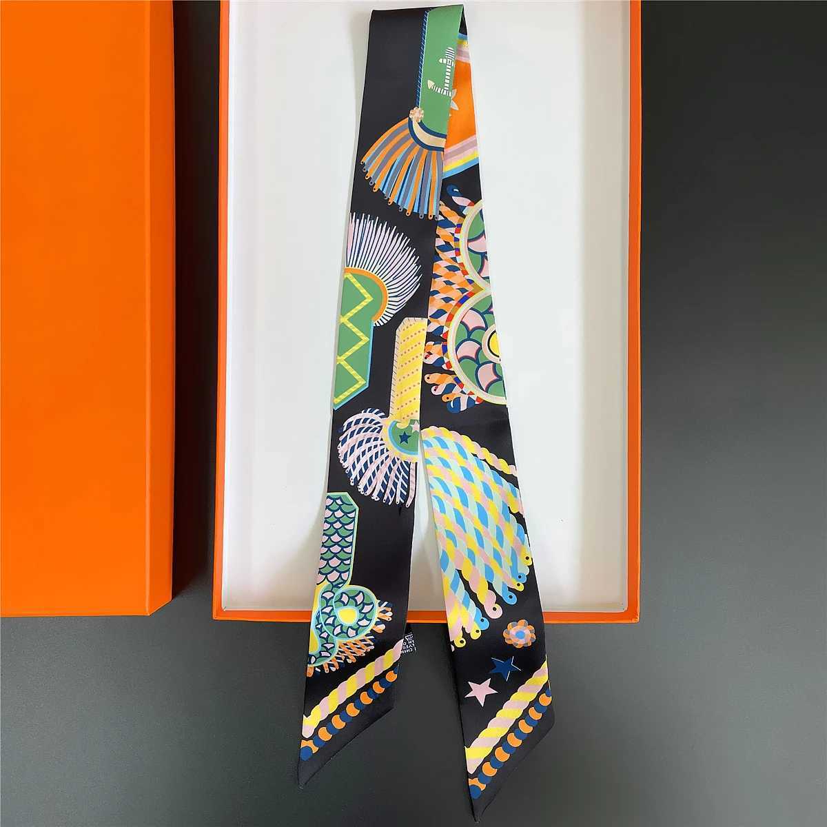 Brand Design Twill Silk Scarf Luxury Fashion Scarf Wen Foard Skinny Bag Scarves New Hot Neckerchi Hair bandW251021