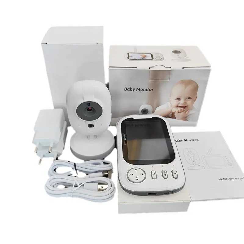 New 35 Video Baby Monitor Night Vision Security Cam 24G Mother Kid 2 Way Audio Talk Video Surveillance Cam With Temperature J251121