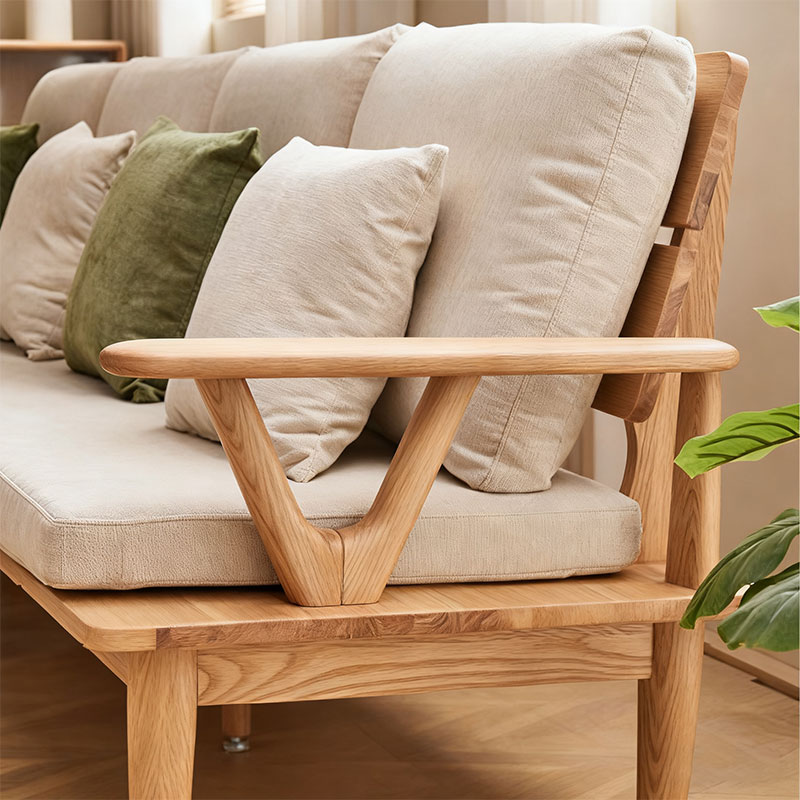 North American solid wood wrapped sofa