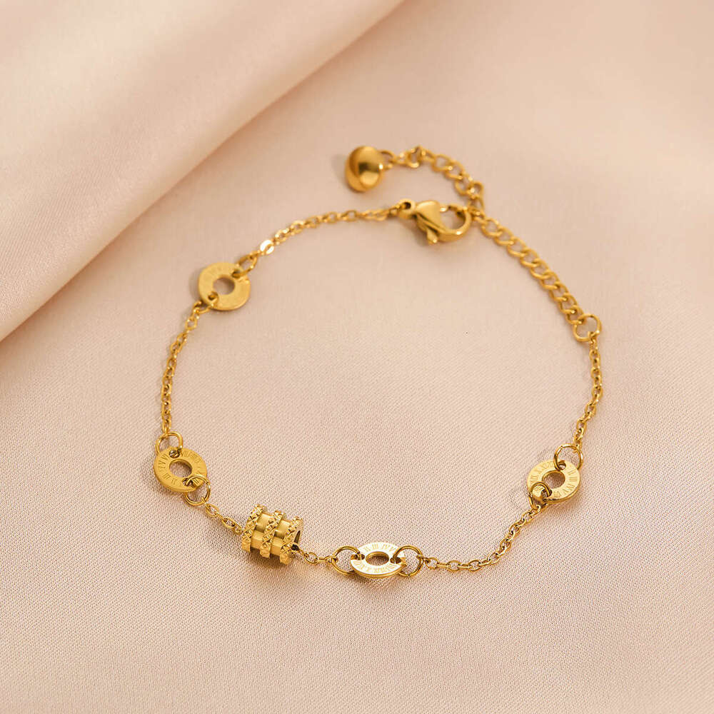 Designer Design Jinhui Jewelry Versatile Korean Style Bohemian Temperament Titanium Steel Non-Fading Bracelet