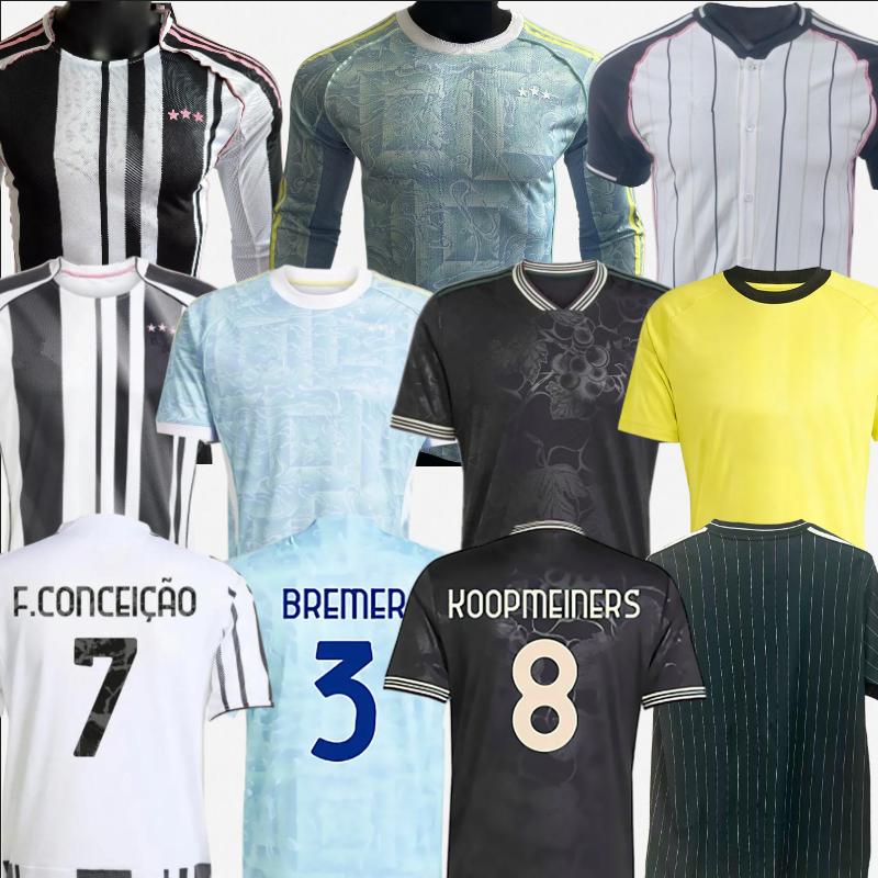juve 25 26 Yildiz Openda soccer jerseys 2025 2026 Locatelli Thuram Bremer jersey F.CONCEICAO VLAHOVIC J.DAVID Cambiaso Gatti Kalulu home away fans football shirt
