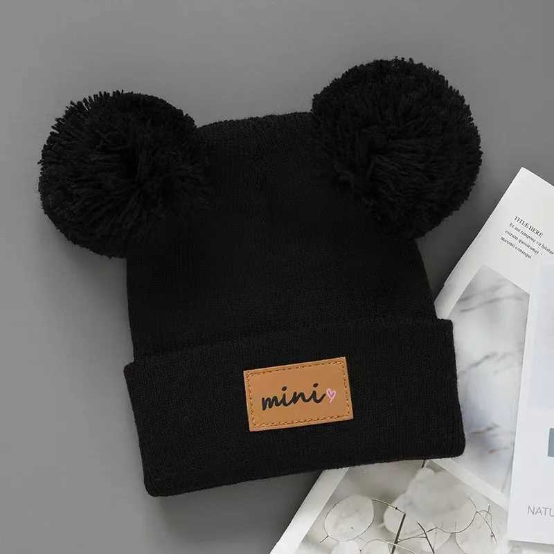 Winter Baby Hats For Girls Boys Kids Knitted Bobble Hat Pompom Newborn Beanies Infant Bonnet Children Caps 06 Months J251021