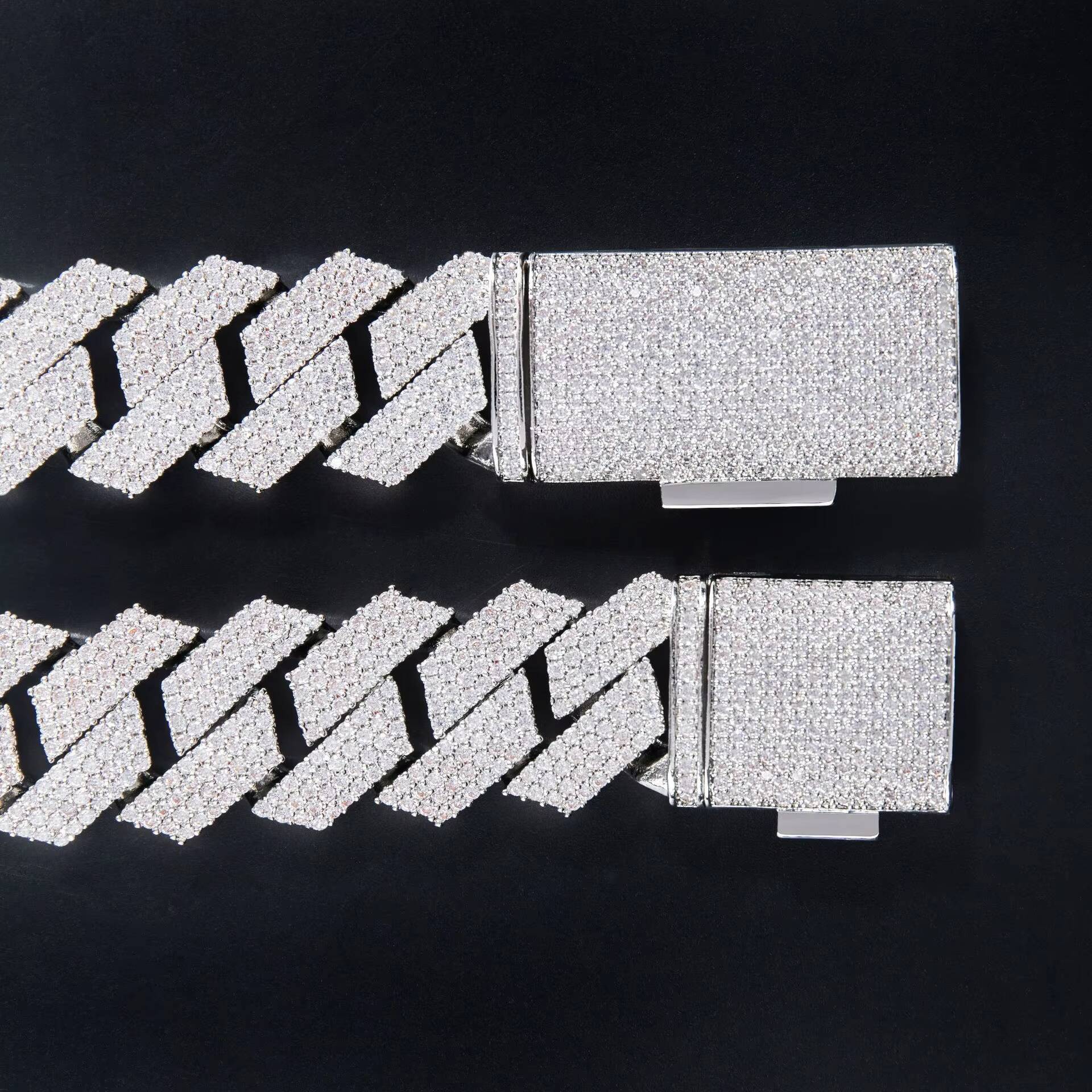 Iced Out 4rows 16mm VVS Moissanite Miami Cuban Link Chain Pass Diamond Tester GRA Hip Hop 925 Sterling Silver Bracelet