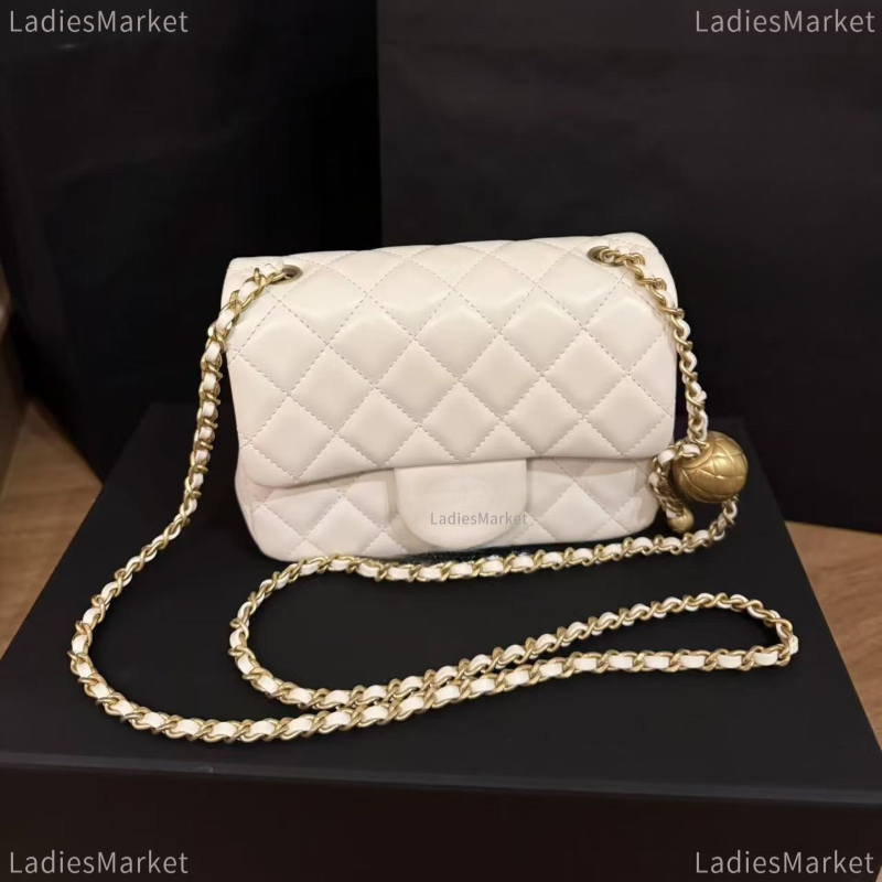 Classic Flap Bag Mini Bag Top Handbag Designer Top Quality Women Shoulder Bag Cf Clutch Bag Luxury Tweed Cc Bag Leather Metal Chain Bag Crossbody Bag Coco Gold Ball 20 23