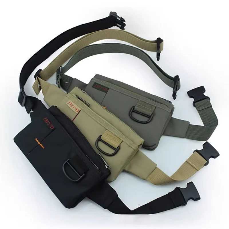 Men Women Nylon 4 Pockets Waterproof Waist Packs Fashion Male Wear Resistant Black Fanny Pack Messenger Shoulder Bag Z251021