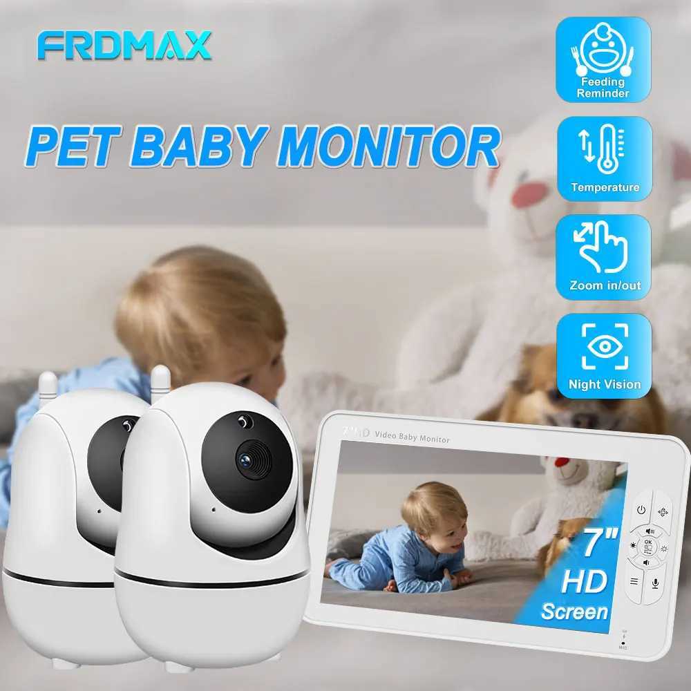 7 Video Baby Monitor With 2 Cameras Indoor Smart Security Protection Nanny Video Cam Two Way Audio Zoom Pet Monitoring Camera J251121