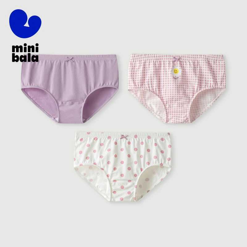 Mini Bala Underwear Girls Underwear Baby 2024 Summer New Pure Cotton Flat Bottom Safety Shorts without Pinching the Buttocks J251021
