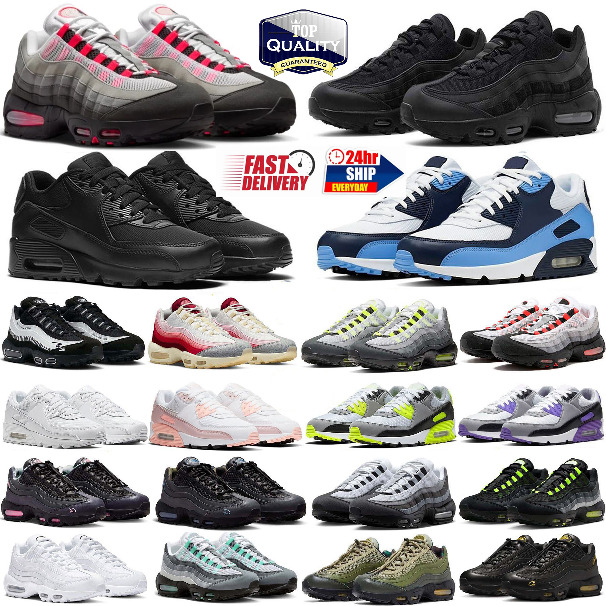 95s 95 Running Shoes 90 90s Men Women Sneakers Shoes Triple Black White Ctz X Tour Yellow Aegean Storm Sequoia Pink Beam Obsidian Neon Trainers Sports Sneaker