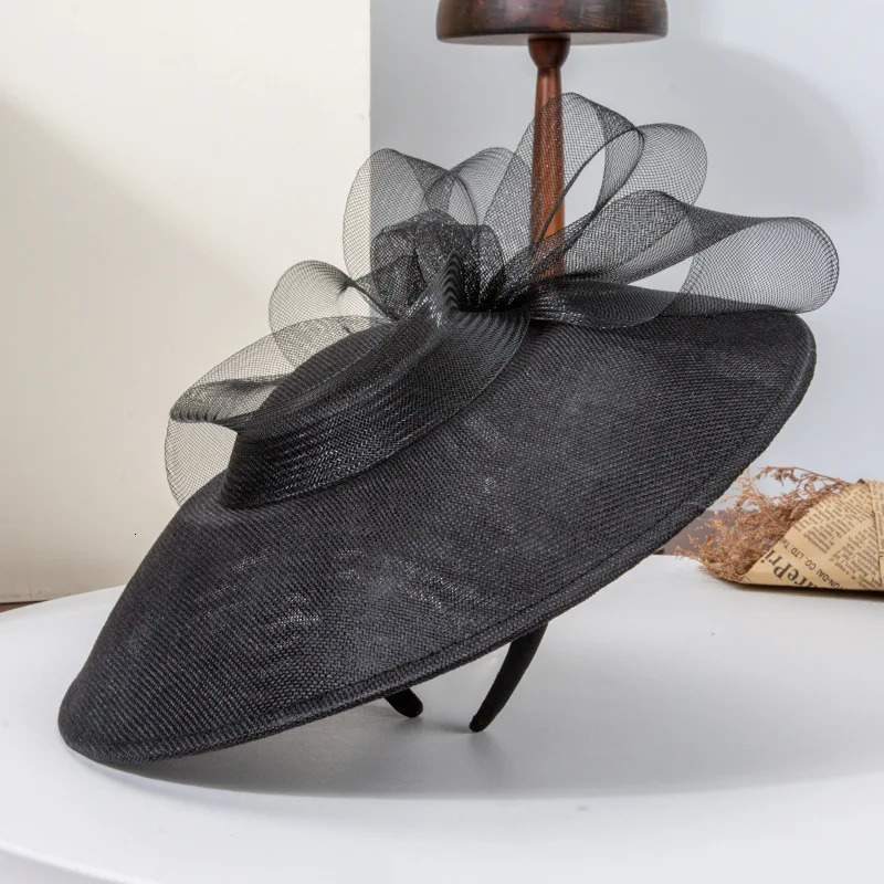 2025 French Wide Brim Cloche Hat Vintage Bow Ladies Tea Party Elegant Spring Summer 251016