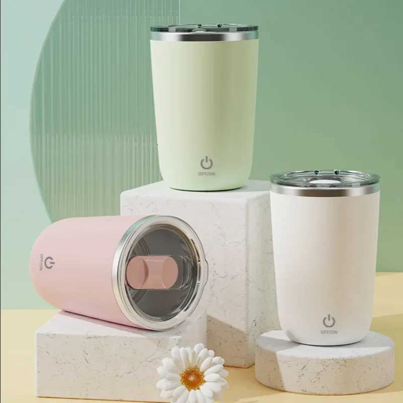 Autatic Coffee Stirring g Rechargeable Milk Mixing Cup Electric Stainless Steel Lazy Rotating g Stirring Cup Y251021