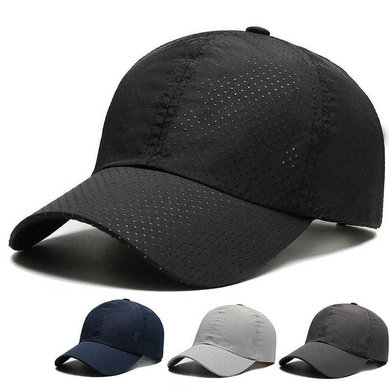 Outdoor Summer Hat Mens Breathable Quick Drying Mesh Hat Leisure Baseball Cap Autumn Womens Sun Visor Cap H251020
