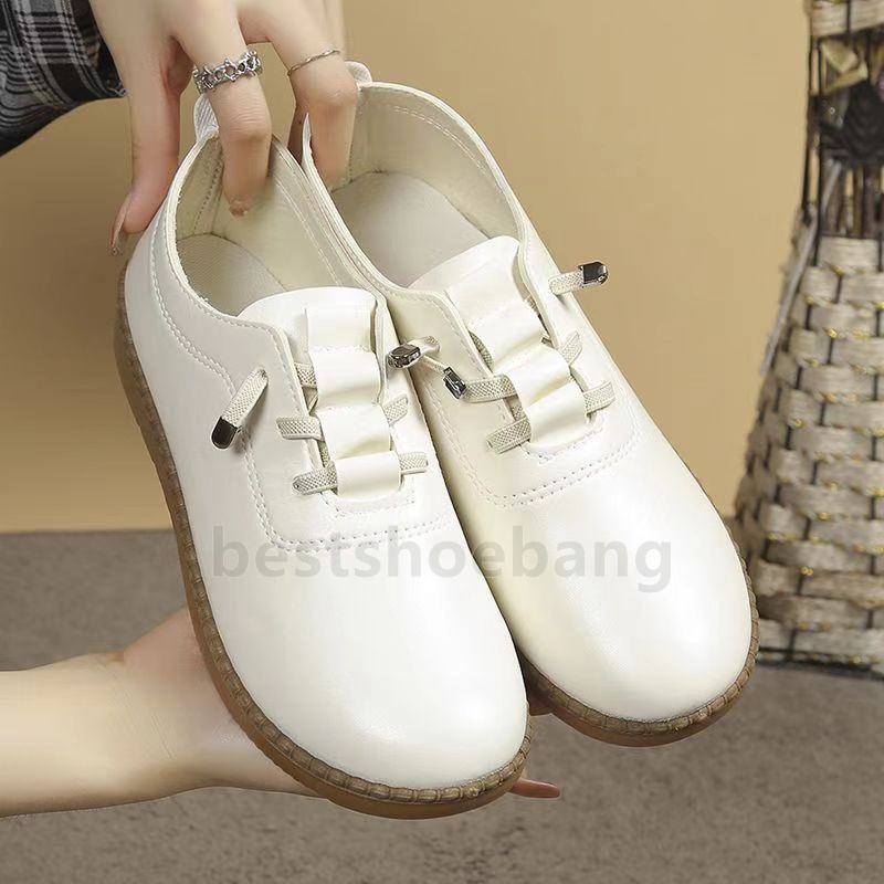 Ladies Designer Shoes Lightweight Black White Sneakers Fashion Durable Comfortable Breathable Leatherette Upper Everyday Wear Trainers Size 36-40