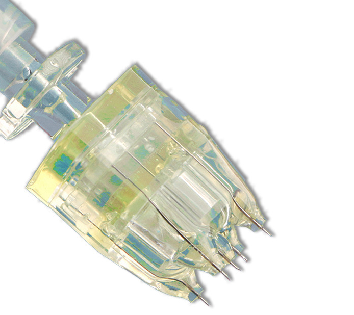 Wholesale Vital 5 Pin Crystal Multi 5Pin 1.5Mm for Skin Rejuvenation South Korea Filmed Crystal 5Pin Multi Mesotherapy Needles Injector