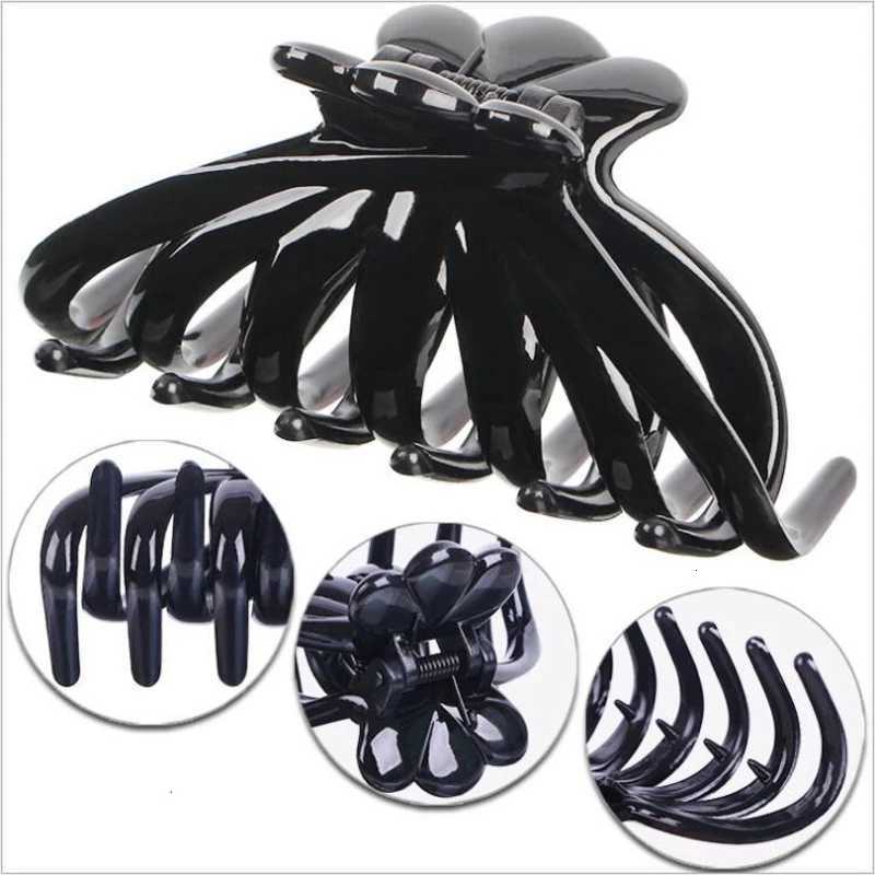 85 Cm Hair Claw Clips Wholesale Quality Black Plastic Hairpin Tines Crab for Hair Simple Shower Hair Clips Beauty ToolsW254021