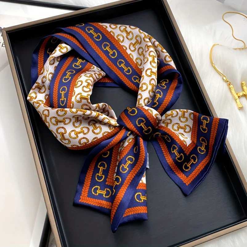 Doub Sided Printed Streamer Scarf Egant Thin Narrow Neck Scarf Profional Shirt Matching Silky Scarf For WenW251021