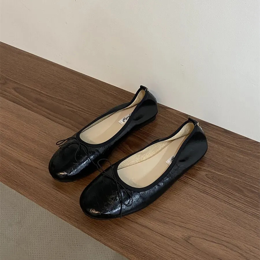 Bailamos Women Flat Heel Shoes Female Flats casual Ballet Dancing Shoes Foldable Sole Boat Shoes Summer Slip On Slipper Mules Sl 251021