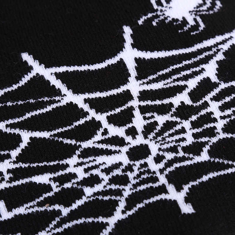 Spider Web Jacquard Knitted Hat Unisex Trendy Hat Hiphop Style Hat Autumn Winter Outdoor Warm Hat H251020