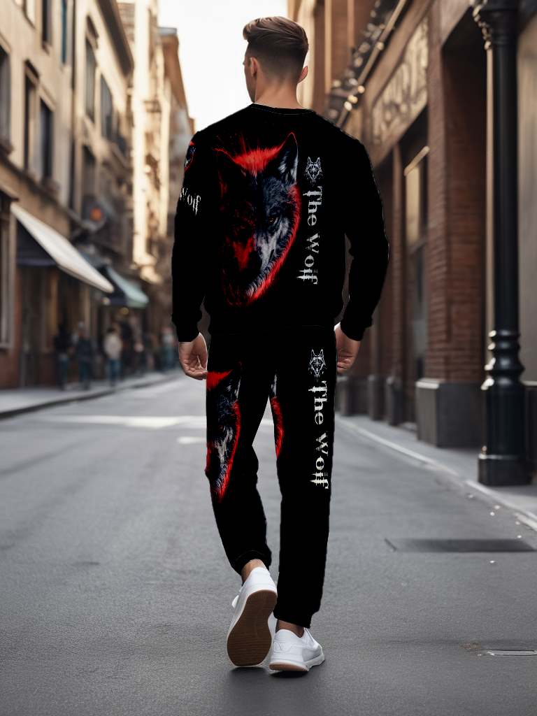 Men's Casual Knitted Long Sleeve Sweatshirt Round Neck Ankle-Length Polyester Blend Outdoor Recreation Brown Comfortable T-Shirt - YLWY0019