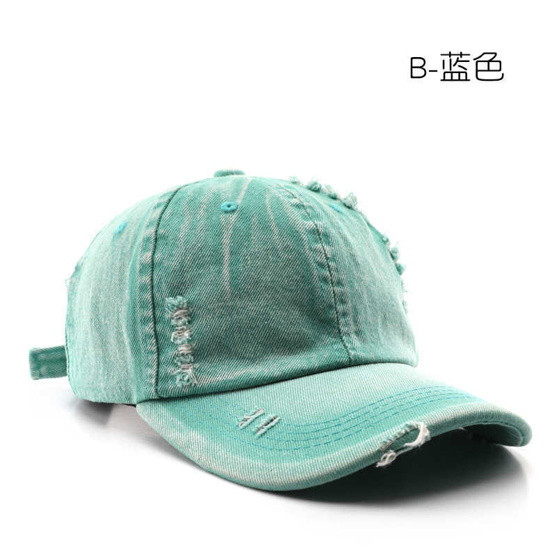 Womens Unique Washed Distressed Solid Color Baseball Cap Outdoor Mens Travel Warm Sunshade Baseball Cap H251020