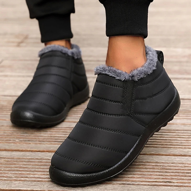 Snow Platform Women Boots Punk Shoes For Women Slip On Shoes Woman Soft Ankle Boots Keep Warm Fur Winter Shoes Women Botas Mujer 251021
