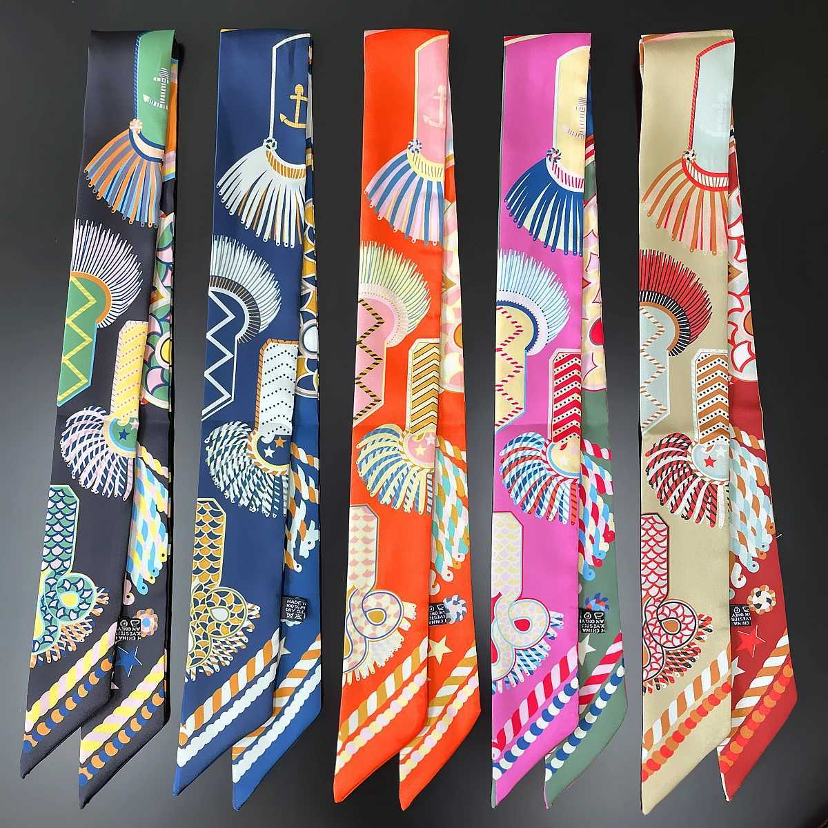 Brand Design Twill Silk Scarf Luxury Fashion Scarf Wen Foard Skinny Bag Scarves New Hot Neckerchi Hair bandW251021