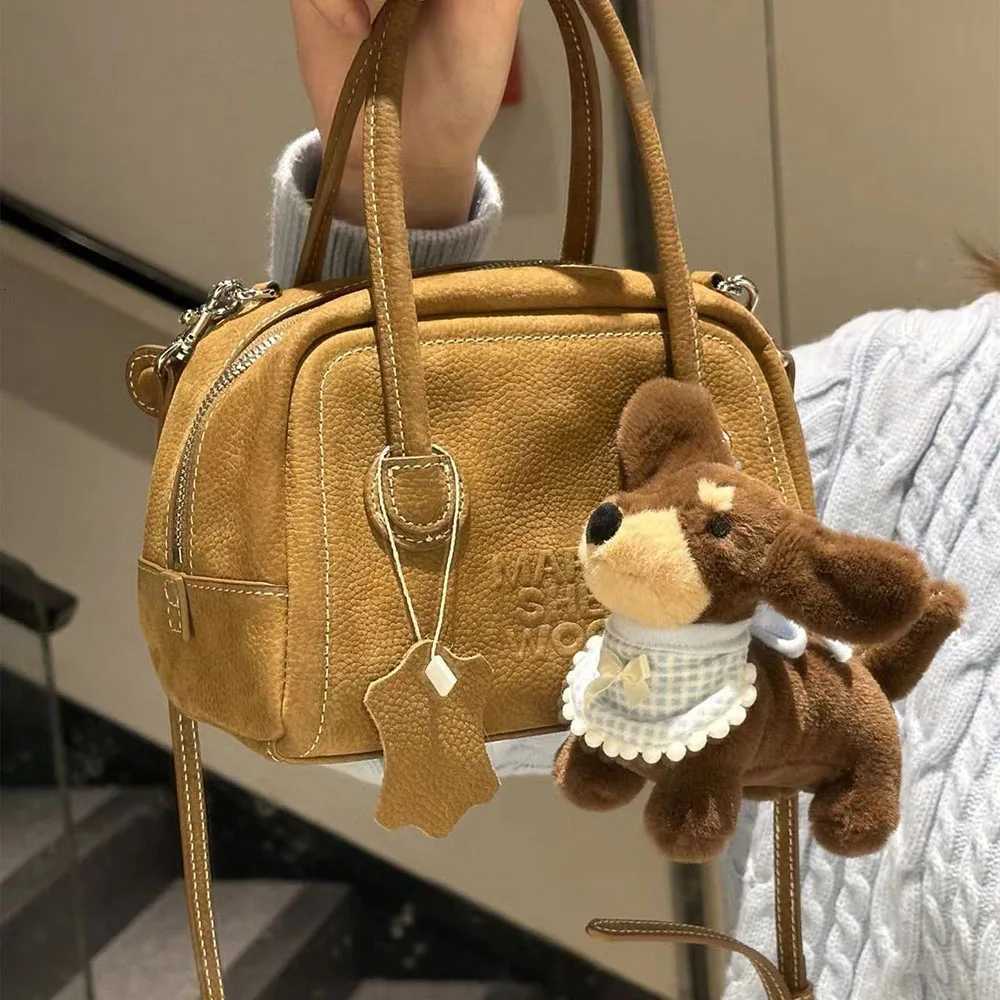 Cartoon Dog Bag Charm Brown Plush Toy Bag Decoration Plush Dog Keychain Cartoon Cute Sausage Dog Pendant For Gifts Handbag W251021