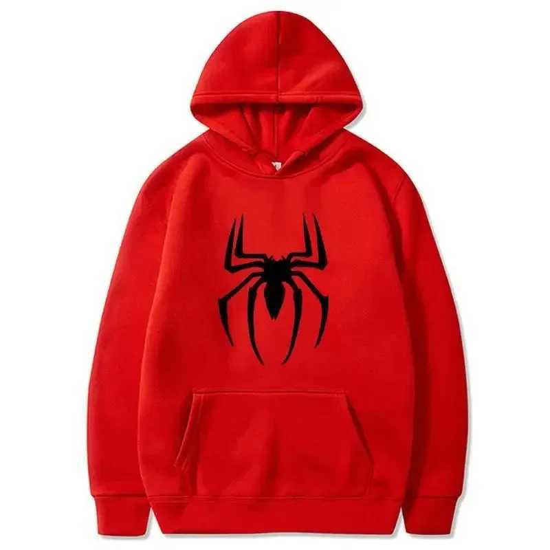 Parkour printhoodies spider men hoodie for men clothing women pullovers winter sweater sweatshirt jackets black white W251021